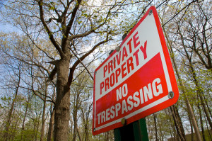 Private Property Sign by z6p6tist6, on Flickr, used here under a creative commons attribution, non-commercial, share-alike license